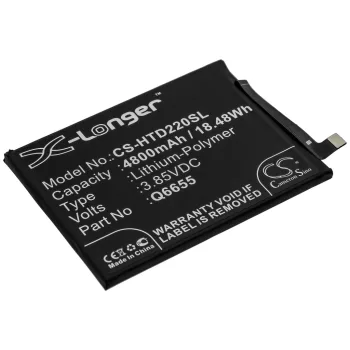   HTC Q6655 helyettesítő mobiltelefon akkumulátor (Li-Polymer, 3.85V, 4800mAh / 18.48Wh) - Utángyártott