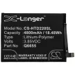 HTC Q6655 helyettesítő mobiltelefon akkumulátor (Li-Polymer, 3.85V, 4800mAh / 18.48Wh) - Utángyártott