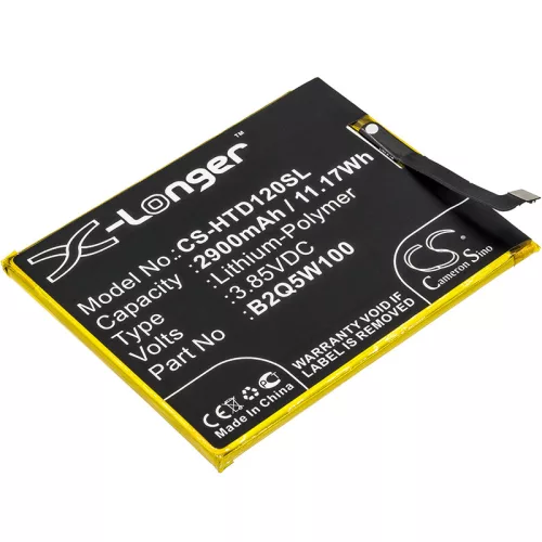 HTC B2Q5W100 helyettesítő mobiltelefon akkumulátor (Li-Polymer, 3.85V, 2900mAh / 11.17Wh) - Utángyártott
