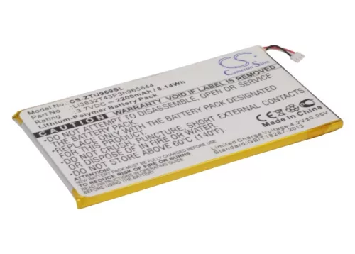 ZTE Li3834T43P3h965844 helyettesítő mobiltelefon akkumulátor (Li-Polymer, 3.7V, 2200mAh / 8.14Wh) - Utángyártott