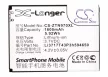 ZTE Li3717T43P3h594650 helyettesítő mobiltelefon akkumulátor (Li-ion, 3.7V, 1600mAh / 5.92Wh) - Utángyártott