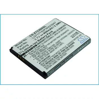   ZTE Li3717T42P3h523947 helyettesítő mobiltelefon akkumulátor (Li-ion, 3.7V, 900mAh / 3.33Wh) - Utángyártott