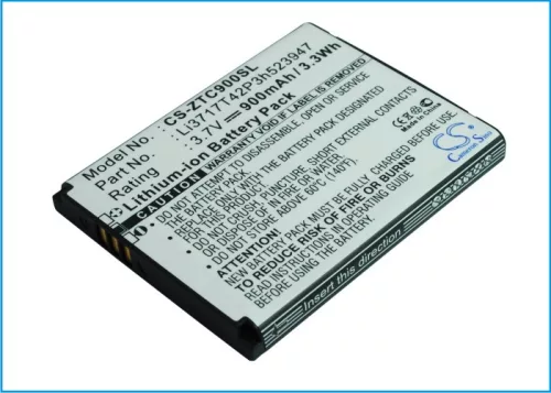 ZTE Li3717T42P3h523947 helyettesítő mobiltelefon akkumulátor (Li-ion, 3.7V, 900mAh / 3.33Wh) - Utángyártott