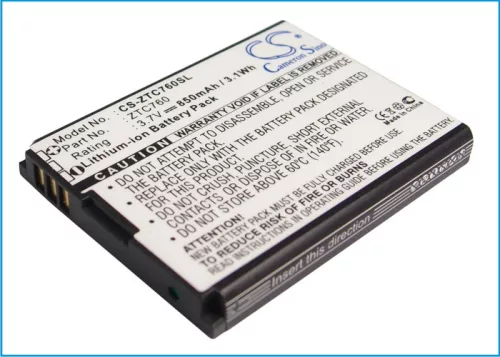 MetroPCS C76 készülékhez mobiltelefon akkumulátor (Li-ion, 3.7V, 850mAh / 3.15Wh) - Utángyártott
