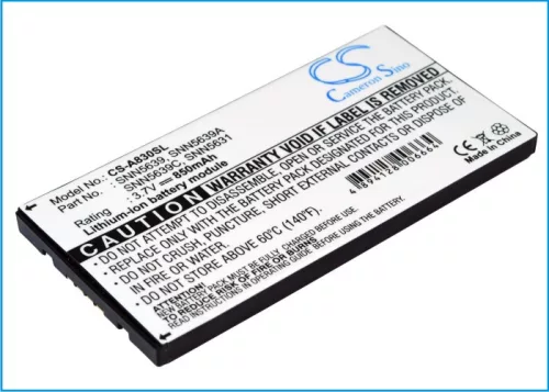 Motorola SNN5639 helyettesítő mobiltelefon akkumulátor (Li-ion, 3.7V, 850mAh / 3.15Wh) - Utángyártott