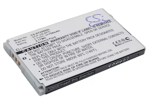 Sanyo SCP-29LBPS helyettesítő mobiltelefon akkumulátor (Li-ion, 3.7V, 750mAh / 2.78Wh) - Utángyártott