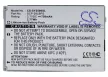 Sanyo SCP-29LBPS helyettesítő mobiltelefon akkumulátor (Li-ion, 3.7V, 750mAh / 2.78Wh) - Utángyártott