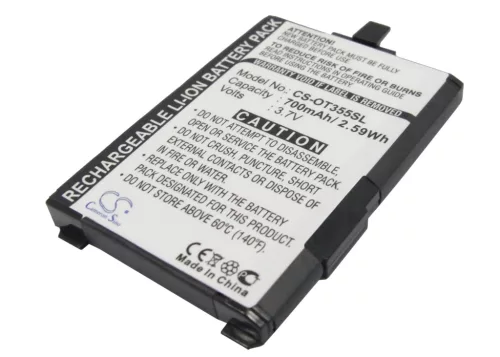 Alcatel 3DS10475AAAM helyettesítő mobiltelefon akkumulátor (Li-ion, 3.7V, 700mAh / 2.59Wh) - Utángyártott