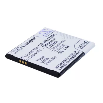   Microsoft BL-L4A helyettesítő mobiltelefon akkumulátor (Li-ion, 3.8V, 1900mAh / 7.22Wh) - Utángyártott