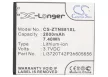 ZTE Li3720T42P3h605656 helyettesítő mobiltelefon akkumulátor (Li-ion, 3.7V, 2000mAh / 7.4Wh) - Utángyártott