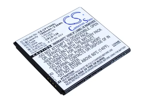 Coolpad CPLD-138 helyettesítő mobiltelefon akkumulátor (Li-ion, 3.7V, 1800mAh / 6.66Wh) - Utángyártott