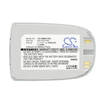   Samsung BST0557WE helyettesítő mobiltelefon akkumulátor (Li-ion, 3.7V, 650mAh / 2.41Wh) - Utángyártott
