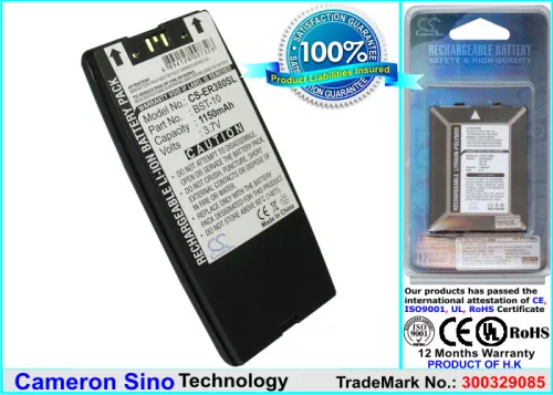 Sony Ericsson BST-10 helyettesítő mobiltelefon akkumulátor (Li-ion, 3.7V, 1150mAh / 4.26Wh) - Utángyártott