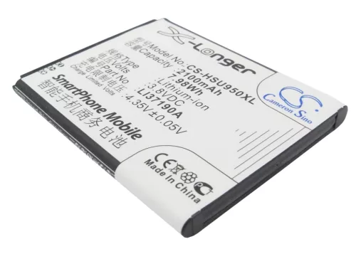 Hisense LI37190A helyettesítő mobiltelefon akkumulátor (Li-ion, 3.8V, 2100mAh / 7.98Wh) - Utángyártott