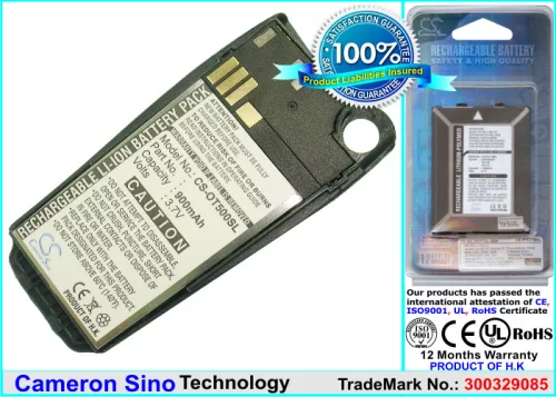 Alcatel OT-750 készülékhez mobiltelefon akkumulátor (Li-ion, 3.7V, 900mAh / 3.33Wh) - Utángyártott