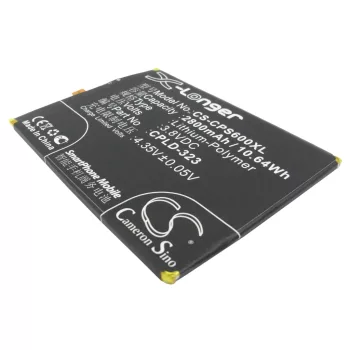   Coolpad CPLD-323 helyettesítő mobiltelefon akkumulátor (Li-Polymer, 3.8V, 2800mAh / 10.64Wh) - Utángyártott