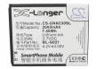 GIONEE BL-G021 helyettesítő mobiltelefon akkumulátor (Li-ion, 3.7V, 2000mAh / 7.4Wh) - Utángyártott
