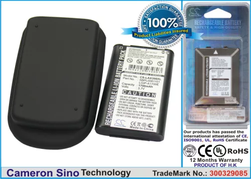 LG SBPL0081101 helyettesítő mobiltelefon akkumulátor (Li-ion, 3.7V, 1700mAh / 6.29Wh) - Utángyártott