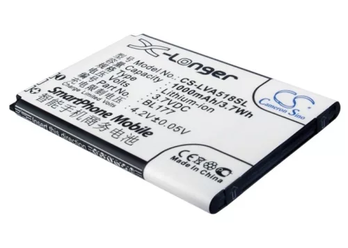 Lenovo BL177 helyettesítő mobiltelefon akkumulátor (Li-ion, 3.7V, 1000mAh / 3.7Wh) - Utángyártott