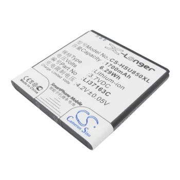   Hisense Li37163C helyettesítő mobiltelefon akkumulátor (Li-ion, 3.7V, 1700mAh / 6.29Wh) - Utángyártott