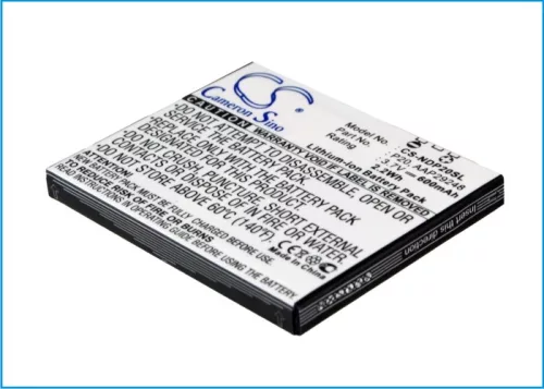 NTT DoCoMo P20 helyettesítő mobiltelefon akkumulátor (Li-ion, 3.7V, 600mAh / 2.22Wh) - Utángyártott