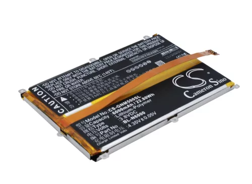 GIONEE BL-N6000 helyettesítő mobiltelefon akkumulátor (Li-Polymer, 3.8V, 6000mAh / 22.8Wh) - Utángyártott