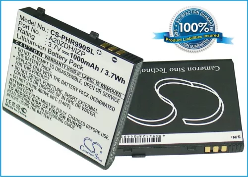 Philips A20ZDH/IZP helyettesítő mobiltelefon akkumulátor (Li-ion, 3.7V, 1000mAh / 3.7Wh) - Utángyártott