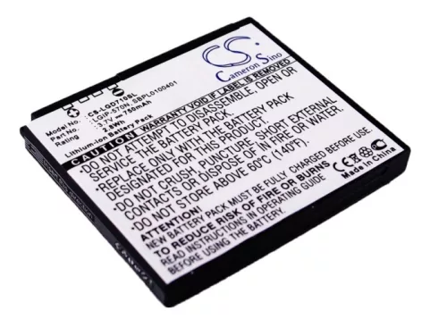 LG SBPL0100401 helyettesítő mobiltelefon akkumulátor (Li-ion, 3.7V, 750mAh / 2.78Wh) - Utángyártott