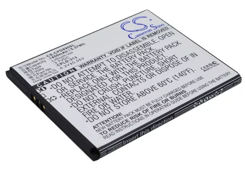Coolpad CPLD-313 helyettesítő mobiltelefon akkumulátor (Li-ion, 3.7V, 1450mAh / 5.37Wh) - Utángyártott