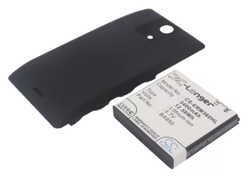 Sony Ericsson BA950 helyettesítő mobiltelefon akkumulátor (Li-ion, 3.7V, 3400mAh / 12.58Wh) - Utángyártott