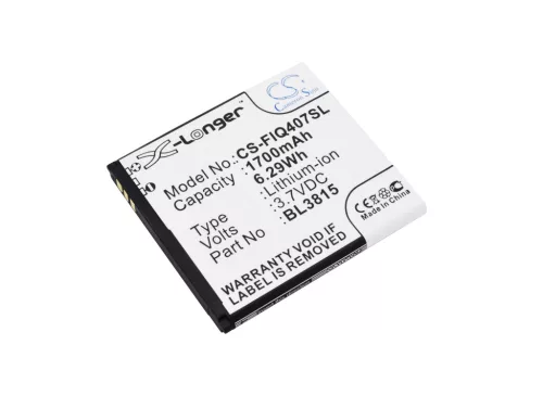 Fly BL3815 helyettesítő mobiltelefon akkumulátor (Li-ion, 3.7V, 1700mAh / 6.29Wh) - Utángyártott