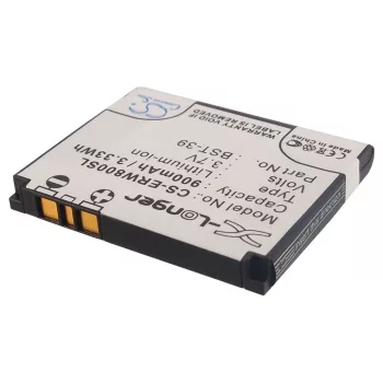   Sony Ericsson BST-39 helyettesítő mobiltelefon akkumulátor (Li-ion, 3.7V, 900mAh / 3.33Wh) - Utángyártott