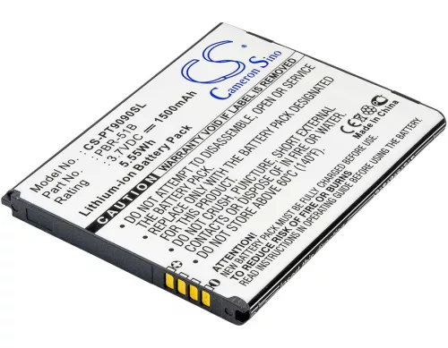 Pantech PBR-51B helyettesítő mobiltelefon akkumulátor (Li-ion, 3.7V, 1500mAh / 5.55Wh) - Utángyártott