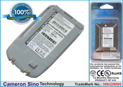 NEC N600, N600i készülékekhez mobiltelefon akkumulátor (Li-ion, 3.7V, 900mAh / 3.33Wh) - Utángyártott