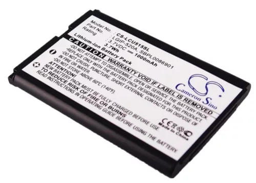 LG SBPL0086901 helyettesítő mobiltelefon akkumulátor (Li-ion, 3.7V, 1000mAh / 3.7Wh) - Utángyártott