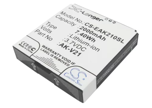 Emporia AK-V21 helyettesítő mobiltelefon akkumulátor (Li-ion, 3.7V, 2000mAh / 7.4Wh) - Utángyártott