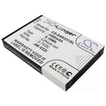   Emporia AK-V33i (V1.0) helyettesítő mobiltelefon akkumulátor (Li-ion, 3.7V, 1400mAh / 5.18Wh) - Utángyártott