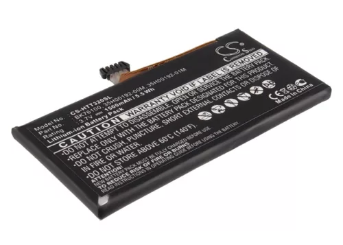 HTC BK76100 helyettesítő mobiltelefon akkumulátor (Li-Polymer, 3.7V, 1500mAh / 5.55Wh) - Utángyártott