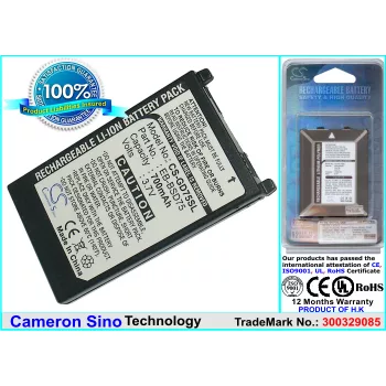   Panasonic EB-BSD75 helyettesítő mobiltelefon akkumulátor (Li-ion, 3.7V, 700mAh / 2.59Wh) - Utángyártott