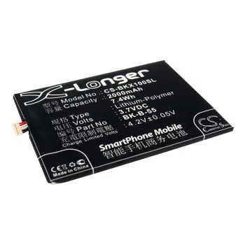   BBK BK-B-55 helyettesítő mobiltelefon akkumulátor (Li-Polymer, 3.7V, 2000mAh / 7.4Wh) - Utángyártott