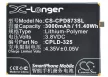 Coolpad CPLD-325 helyettesítő mobiltelefon akkumulátor (Li-Polymer, 3.8V, 3000mAh / 11.4Wh) - Utángyártott