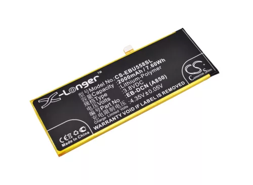 EBest EB-DCN (A850) helyettesítő mobiltelefon akkumulátor (Li-Polymer, 3.8V, 2000mAh / 7.6Wh) - Utángyártott