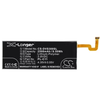   DOOV PL-C11 helyettesítő mobiltelefon akkumulátor (Li-Polymer, 3.8V, 2500mAh / 9.5Wh) - Utángyártott