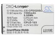 Coolpad CPLD-123 helyettesítő mobiltelefon akkumulátor (Li-ion, 3.7V, 1500mAh / 5.55Wh) - Utángyártott