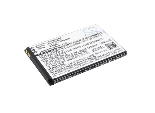 Philips ABI400BWML helyettesítő mobiltelefon akkumulátor (Li-ion, 3.7V, 1400mAh / 5.18Wh) - Utángyártott
