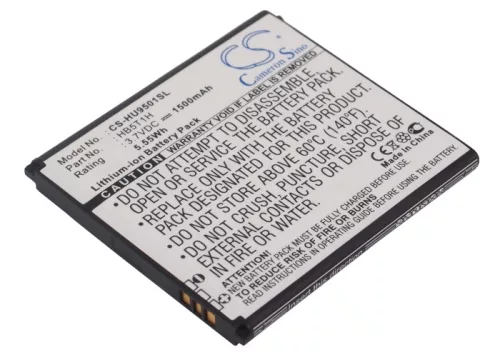 Huawei HB5T1H helyettesítő mobiltelefon akkumulátor (Li-ion, 3.7V, 1500mAh / 5.55Wh) - Utángyártott