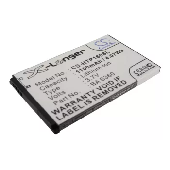   HTC TOPA160 helyettesítő mobiltelefon akkumulátor (Li-ion, 3.7V, 1100mAh / 4.07Wh) - Utángyártott