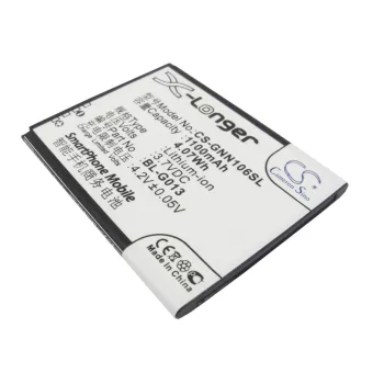   GIONEE BL-G013 helyettesítő mobiltelefon akkumulátor (Li-ion, 3.7V, 1100mAh / 4.07Wh) - Utángyártott