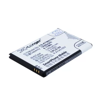   K-Touch TBW7801 helyettesítő mobiltelefon akkumulátor (Li-ion, 3.7V, 1650mAh / 6.11Wh) - Utángyártott