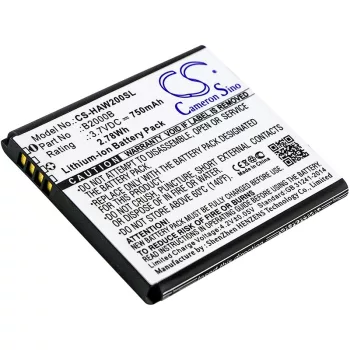   Highscreen B2000B helyettesítő mobiltelefon akkumulátor (Li-ion, 3.7V, 750mAh / 2.78Wh) - Utángyártott